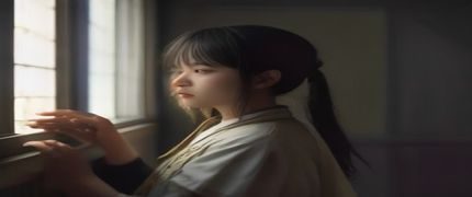 商务人士在拉斯维加斯会议中心门口，背景为现代化展览大厅和清晨的城市天际线